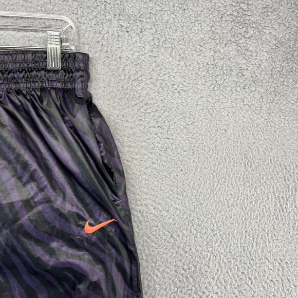 Nike Track Pants Women's Small Purple Black Zebra Print Icon Clash Cuffed Jogger - Picture 2 of 12